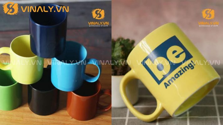 Ly sứ men màu (đen, xanh, nâu, pastel…)