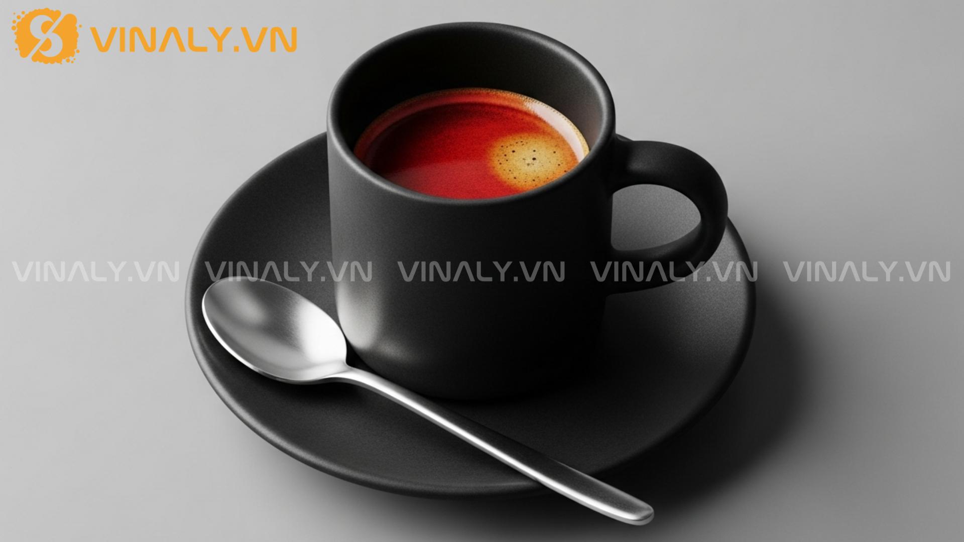 9+ mẫu ly sứ cafe Espresso sang trọng, chuẩn phong cách Ý 5 Ly sứ cafe Espresso đen nhám tối giản