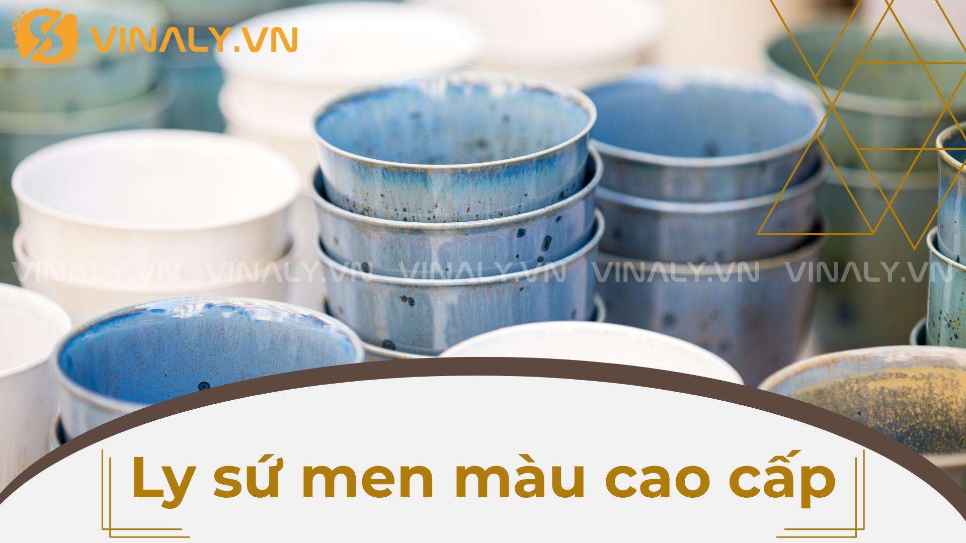 Top 5 ly sứ cafe giá sỉ – Quà tặng doanh nghiệp sang trọng 4 Ly sứ men màu cao cấp