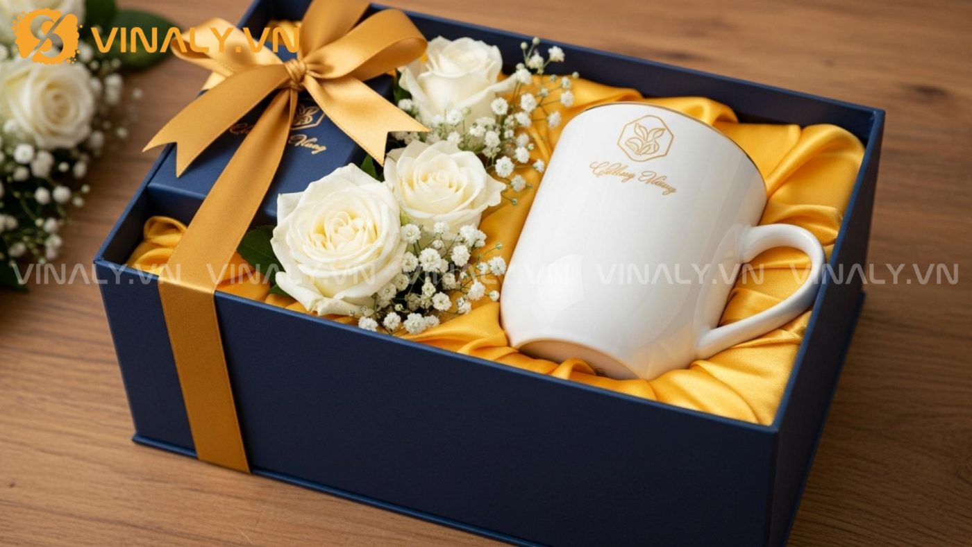 Happy box quà tặng nhân viên nữ 20/10 4 Set happy box tiện ích văn phòng