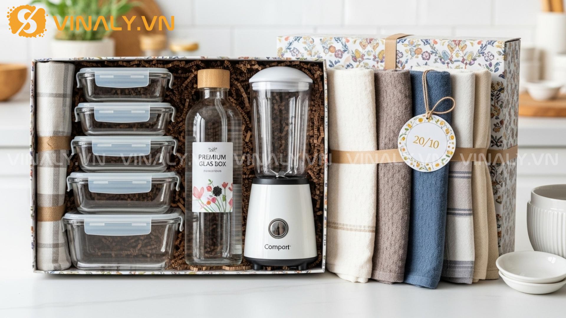 Joy Box hộp quà hữu ích cho doanh nghiệp 6 Set gia dụng tiện ích