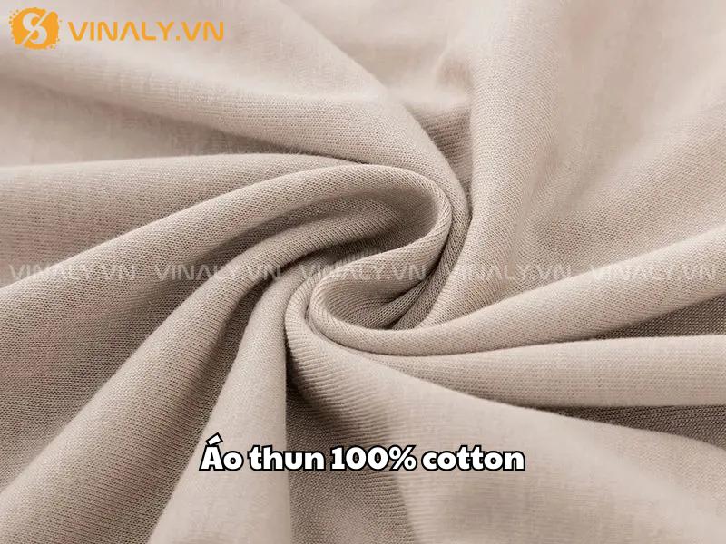 Thế nào là áo thun 100% cotton?