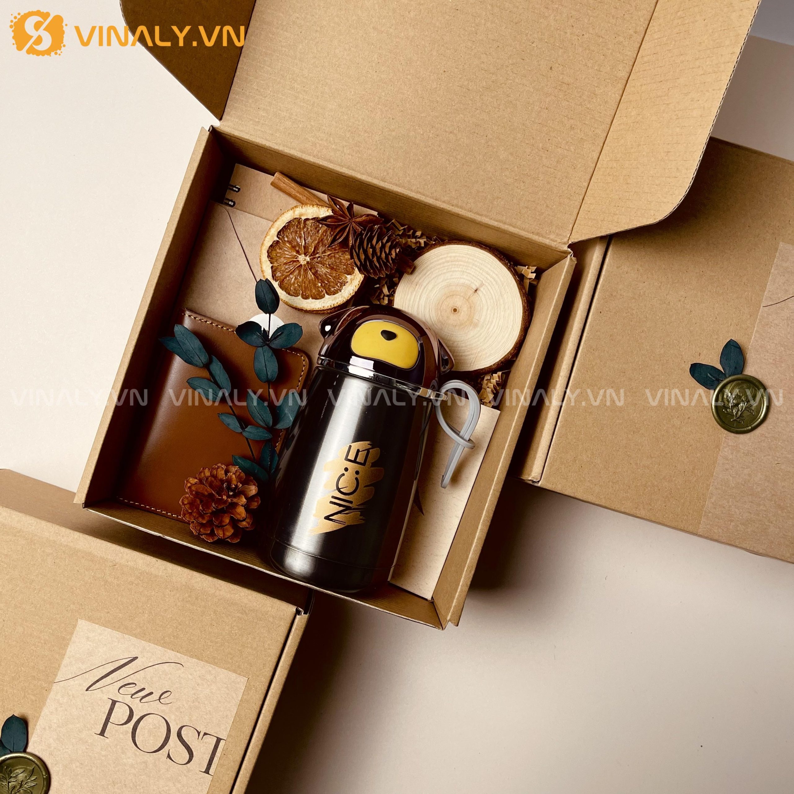 Happy box quà tặng nhân viên nữ 20/10 5 Set happy box Hạnh phúc