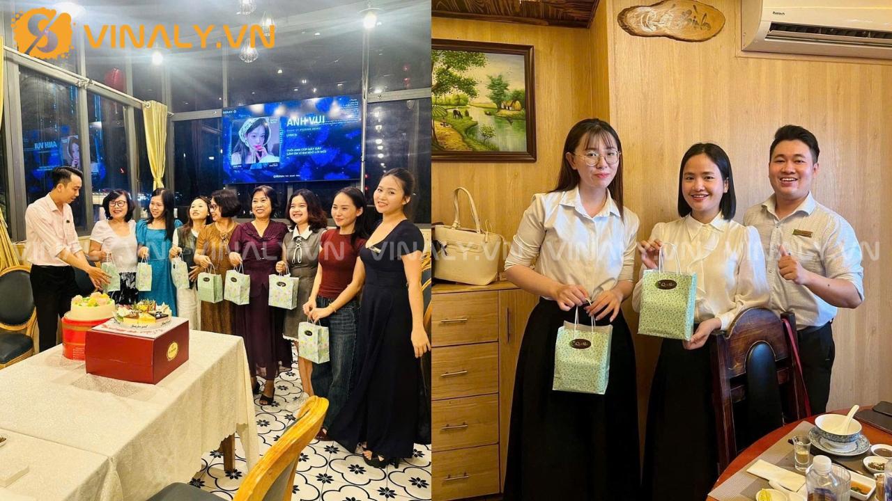 Vinaly hoàn thiện dự án in logo ly thủy tinh bọc da Quê Nhà 1 in logo ly thủy tinh bọc da