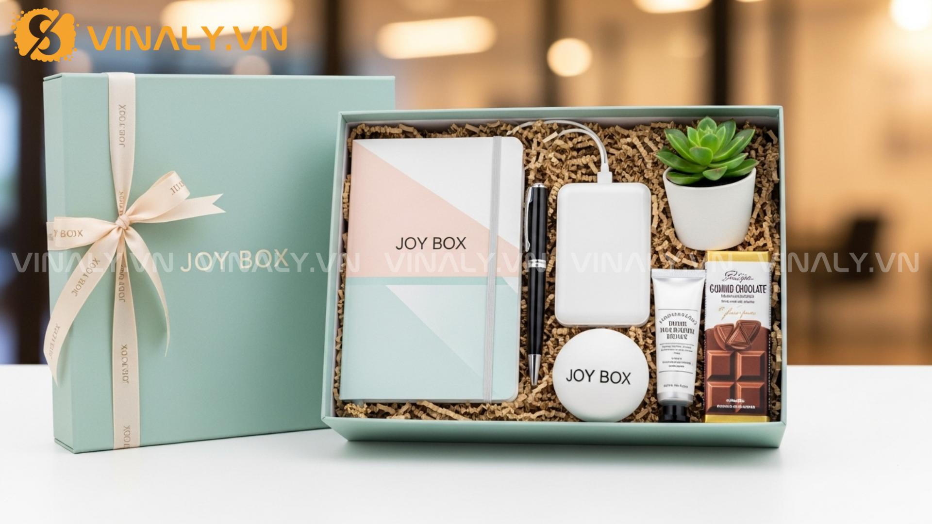 Quà tặng ý nghĩa 20/10 cho doanh nghiệp 4 Joy Box – Hộp quà hữu ích cho doanh nghiệp