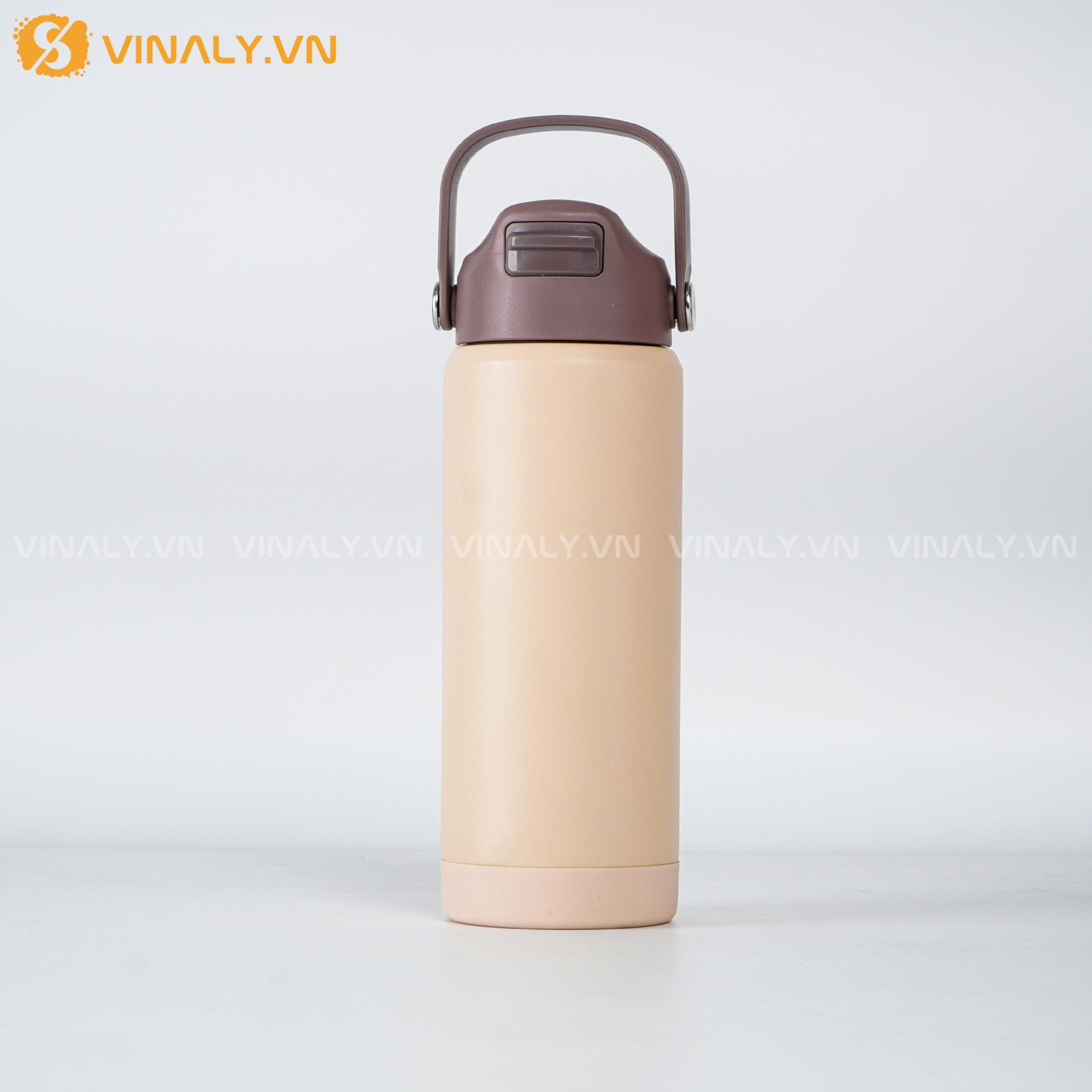 BGN-CC-01-01 | BÌNH GIỮ NHIỆT INOX CAO CẤP HOT TREND TÔNG PASTEL XINH XẮN 4 BÌNH GIỮ NHIỆT TÔNG PASTEL 400ML - MÀU BE THANH LỊCH