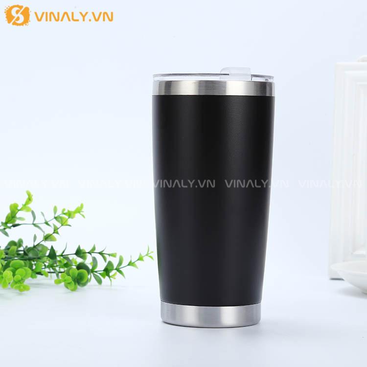 Vinaly.vn - Công Xưởng Quà Tặng Doanh Nghiệp 793 Ly giữ nhiệt làm quà tặng thương hiệu sang trọng - màu đen