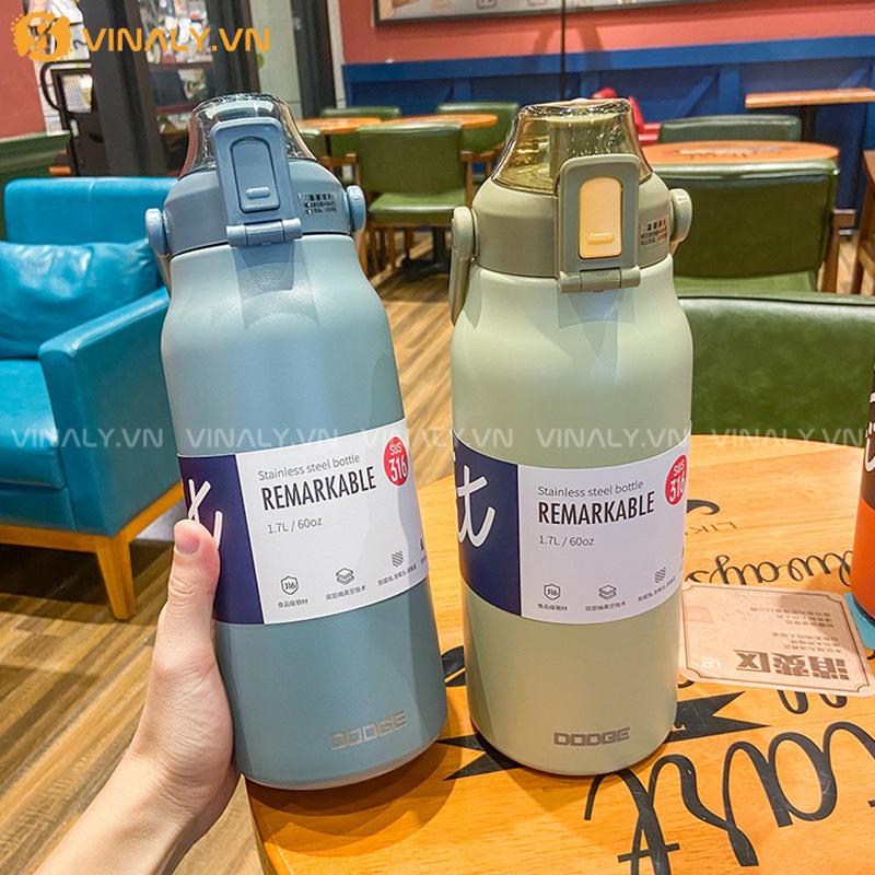 BGN-IN-13-01 | BÌNH GIỮ NHIỆT CÓ QUAI CẦM VÀ NẮP BẬT DUNG TÍCH LỚN 1200ML ĐI LÀM 17 BGN-IN-13-01 | BÌNH GIỮ NHIỆT CÓ QUAI CẦM VÀ NẮP BẬT DUNG TÍCH LỚN GIÁ RẺ