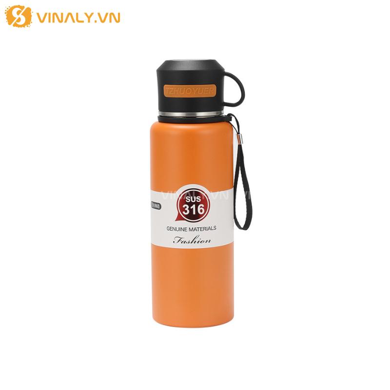 BGN-IN-15-01 | BÌNH GIỮ NHIỆT TỐT GIÁ RẺ SANG TRỌNG IN LOGO THƯƠNG HIỆU 600ML 19 Bình Giữ Nhiệt Tốt Giá Rẻ Sang Trọng In Logo Thương Hiệu 600ml - màu cam