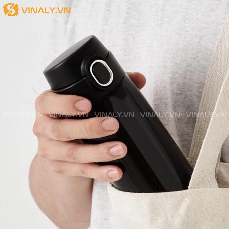 BGN-LL-03-01 | LOCKNLOCK BÌNH GIỮ NHIỆT ROUND ONE-TOUCH TUMBLER 500ML - MÀU ĐEN SANG TRỌNG 18 Mẫu bình nước 500ml phù hợp với nhiều đối tưởng