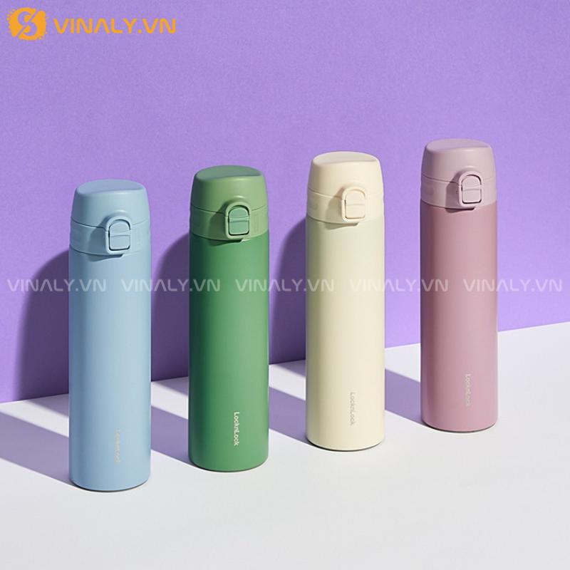 BGN-LL-05-01 | BÌNH LOCK AND LOCK GIỮ NHIỆT SLIM FIT ONE TOUCH 400ML CAO CẤP