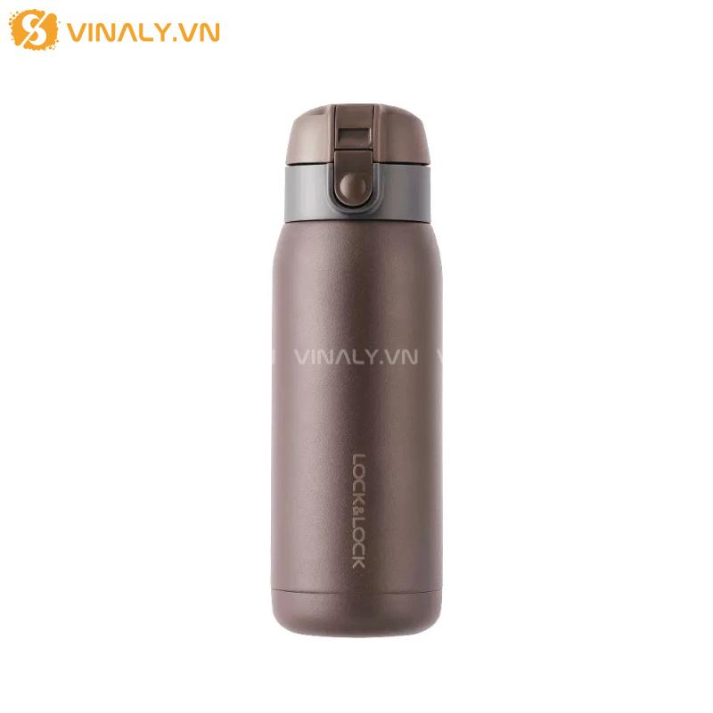 BÌNH GIỮ NHIỆT LOCK&LOCK MINI CHUBBY 370ML - MÀU NÂU