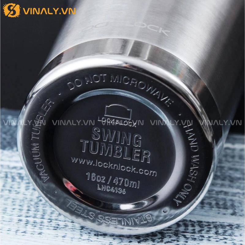 BGN-LL-09 | LY GIỮ NHIỆT LOCK&LOCK SWING TUMBLER 470ML THIẾT KẾ TỐI GIẢN, HIỆN ĐẠI 19 Phần đế lót su chắc chắn chống trượt