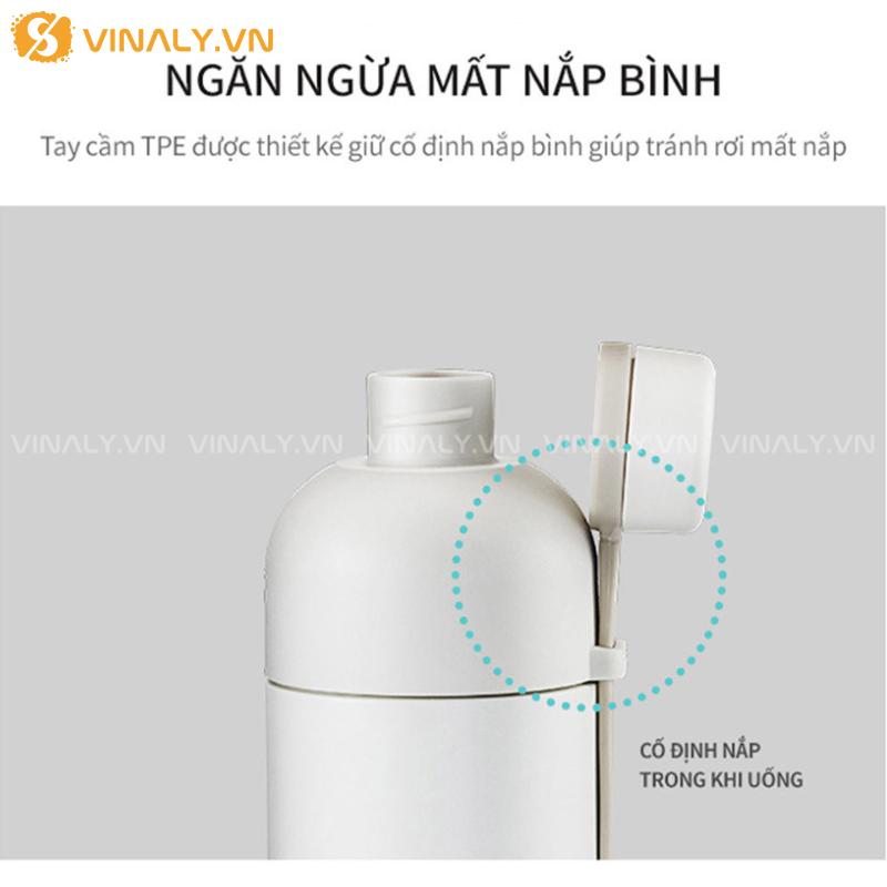 BGN-LL-10-01 | BÌNH NƯỚC LOCKNLOCK BELT BOTTLE 490ML MÀU PASTEL XINH XẮN 22 Các chi tiết được thiết kế thông minh