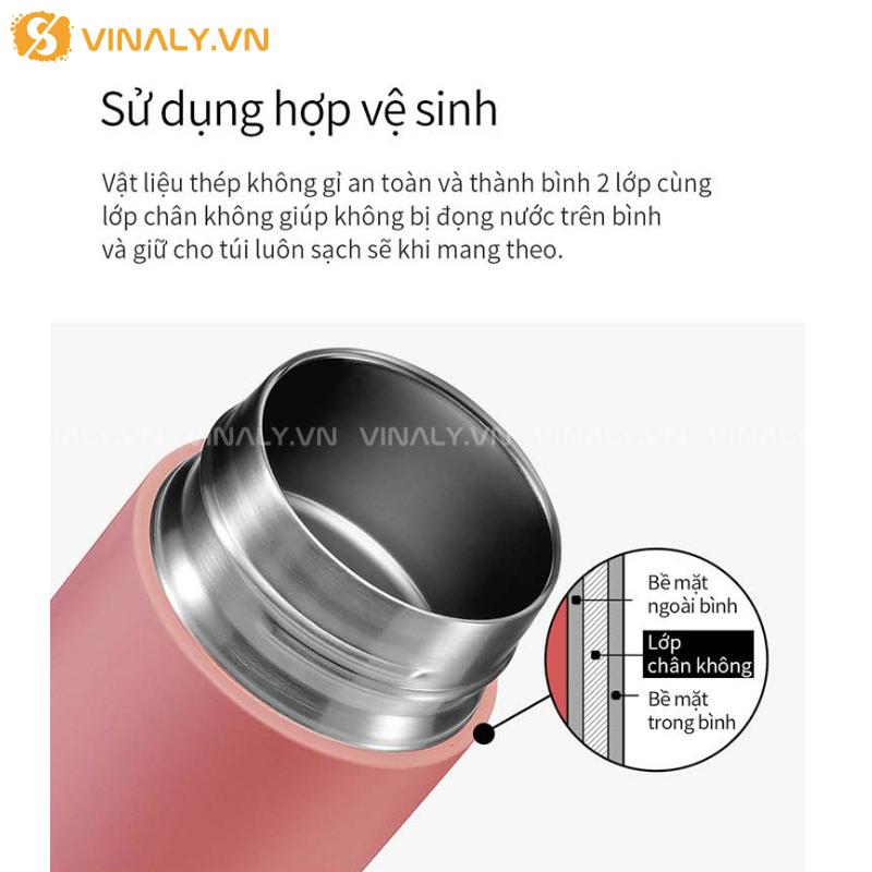 BGN-LL-11-01 | BÌNH GIỮ NHIỆT LOCKNLOCK CHÍNH HÃNG HIDDEN MOON 490ML ĐI HỌC, ĐI LÀM 17 CHẤT LIỆU CAO CẤP, AN TOÀN CHO SỨC KHOẺ NGƯỜI DÙNG