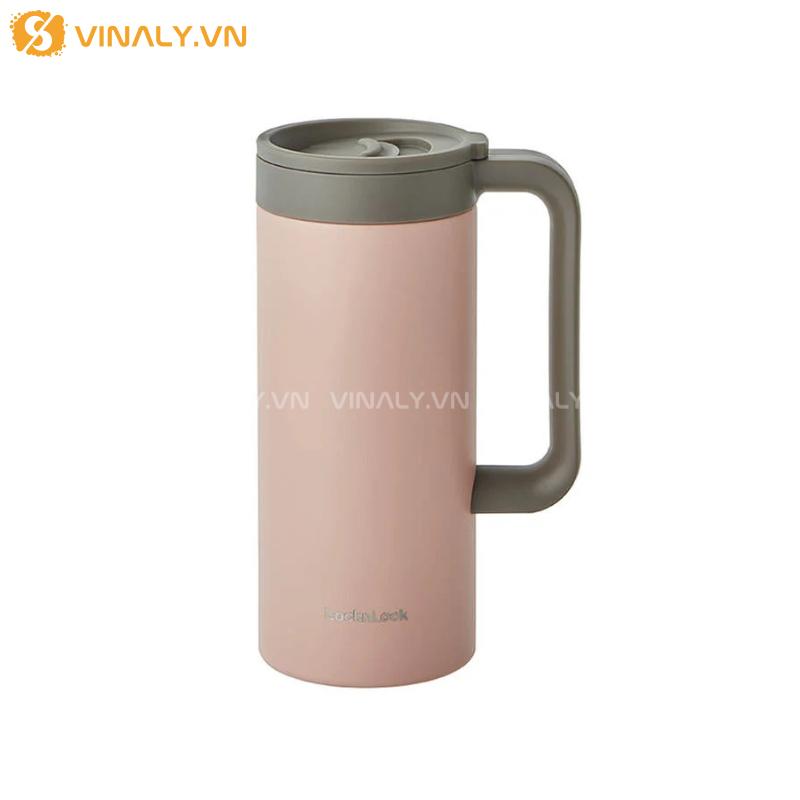 BGN-LL-13 | LOCK&LOCK LY GIỮ NHIỆT TABLE MUG 473ML TAY CẦM THANH LỊCH - MÀU HỒNG