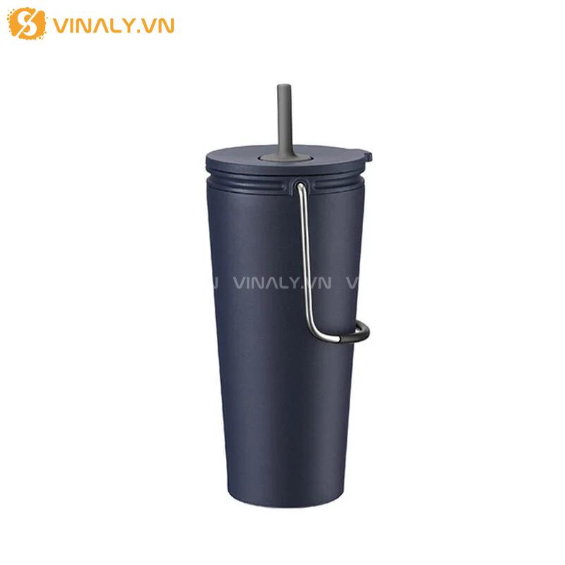 BGN-LL-14-03 | LY GIỮ NHIỆT LOCKNLOCK BUCKET TUMBLER STRAW 540ML CÓ ỐNG HÚT TIỆN DỤNG 22 Lock&Lock Bucket Tumbler Straw 540ml - màu xanh navy