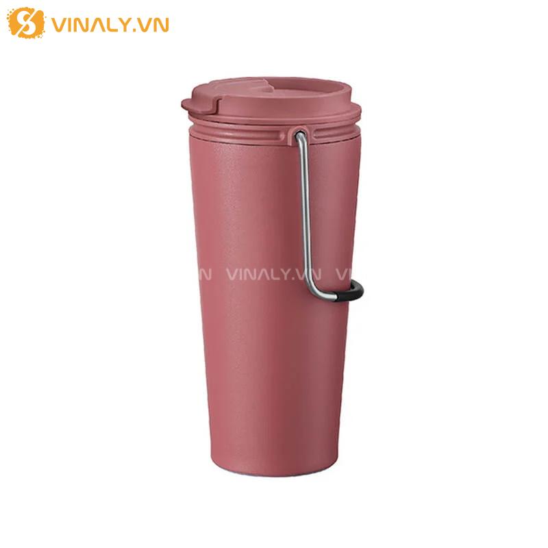 BGN-LL-15-01 | CỐC GIỮ NHIỆT LOCK&LOCK BUCKET TUMBLER KÈM QUAI XÁCH TIỆN DỤNG 21 LY GIỮ NHIỆT LOCK&LOCK BUCKET TUMBLER - MÀU HỒNG ĐẬM