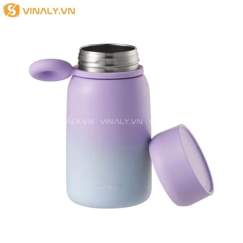 BGN-LL-17 | BÌNH GIỮ NHIỆT LOCK&LOCK METRO STUDIO GRADATION 350ML LOANG MÀU 13 Lock&Lock Metro Studio Gradation 350ml màu tím xinh xắn