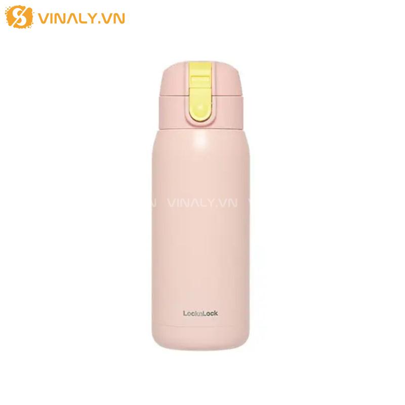 BGN-LL-18-01 | BÌNH LOCK AND LOCK CHÍNH HÃNG SCHOOL FIT COTTON CANDY 370ML XINH XẮN 19 Lock&Lock School Fit Cotton Candy - màu hồng