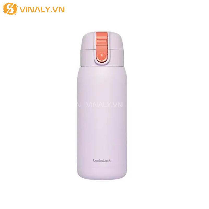 BGN-LL-18-01 | BÌNH LOCK AND LOCK CHÍNH HÃNG SCHOOL FIT COTTON CANDY 370ML XINH XẮN 20 Lock&Lock School Fit Cotton Candy - màu tím