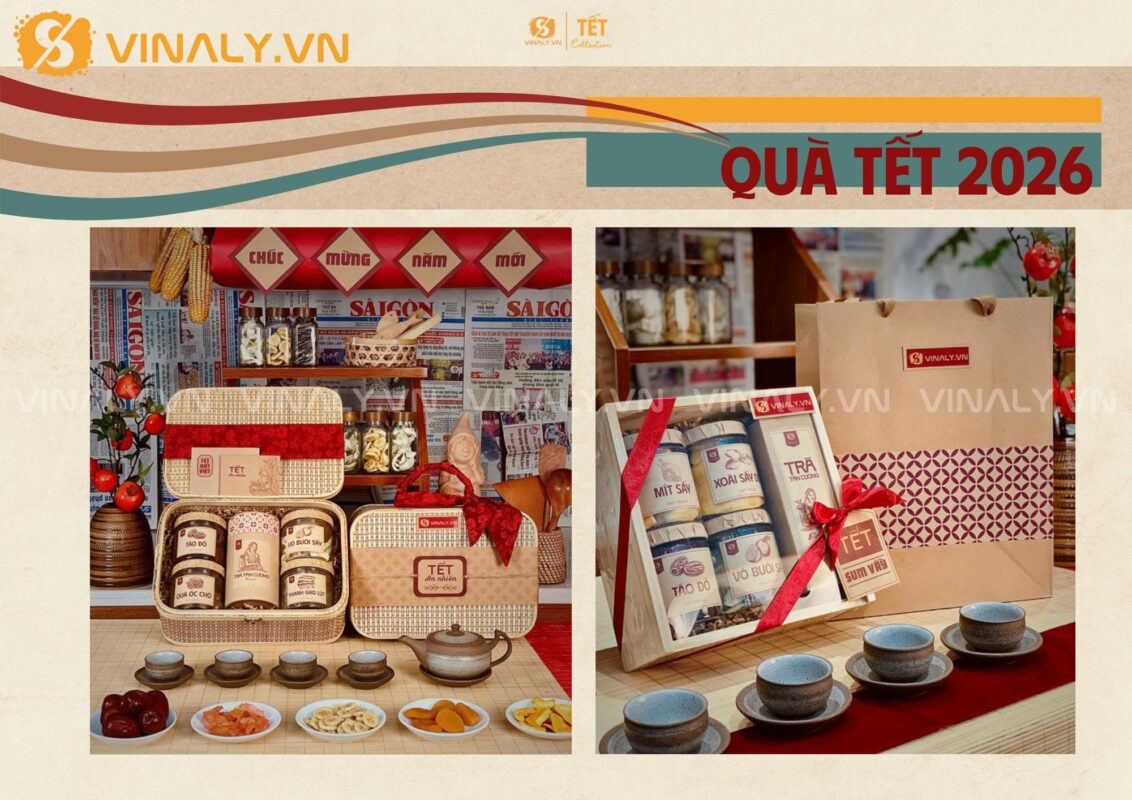 mẫu quà Tết 2026 cho doanh nghiệp với nhiều lựa chọn set quà sang trọng