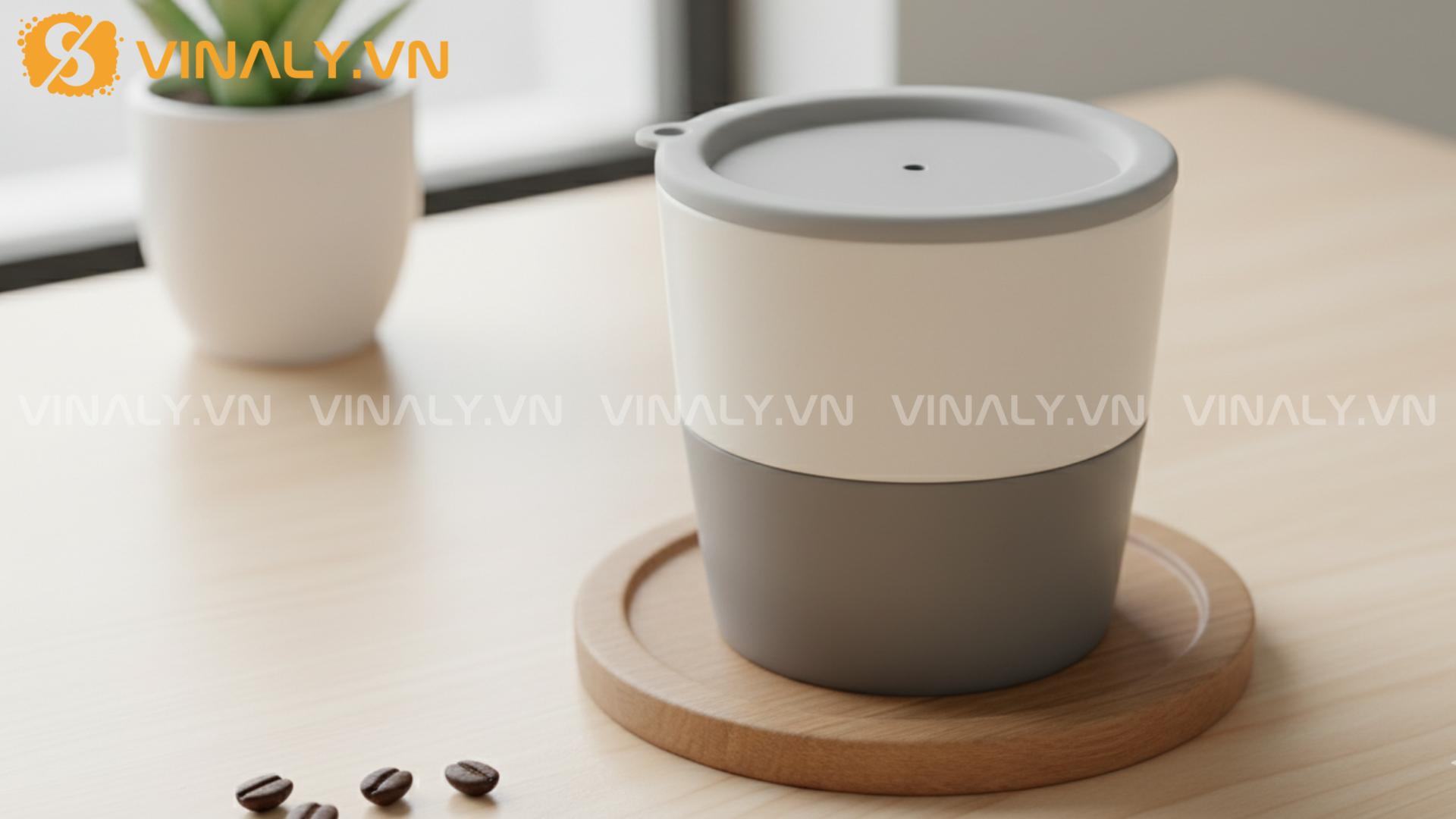 10+ Gợi ý ly sứ có nắp làm quà tặng doanh nghiệp 7 Ly sứ có nắp cao su non