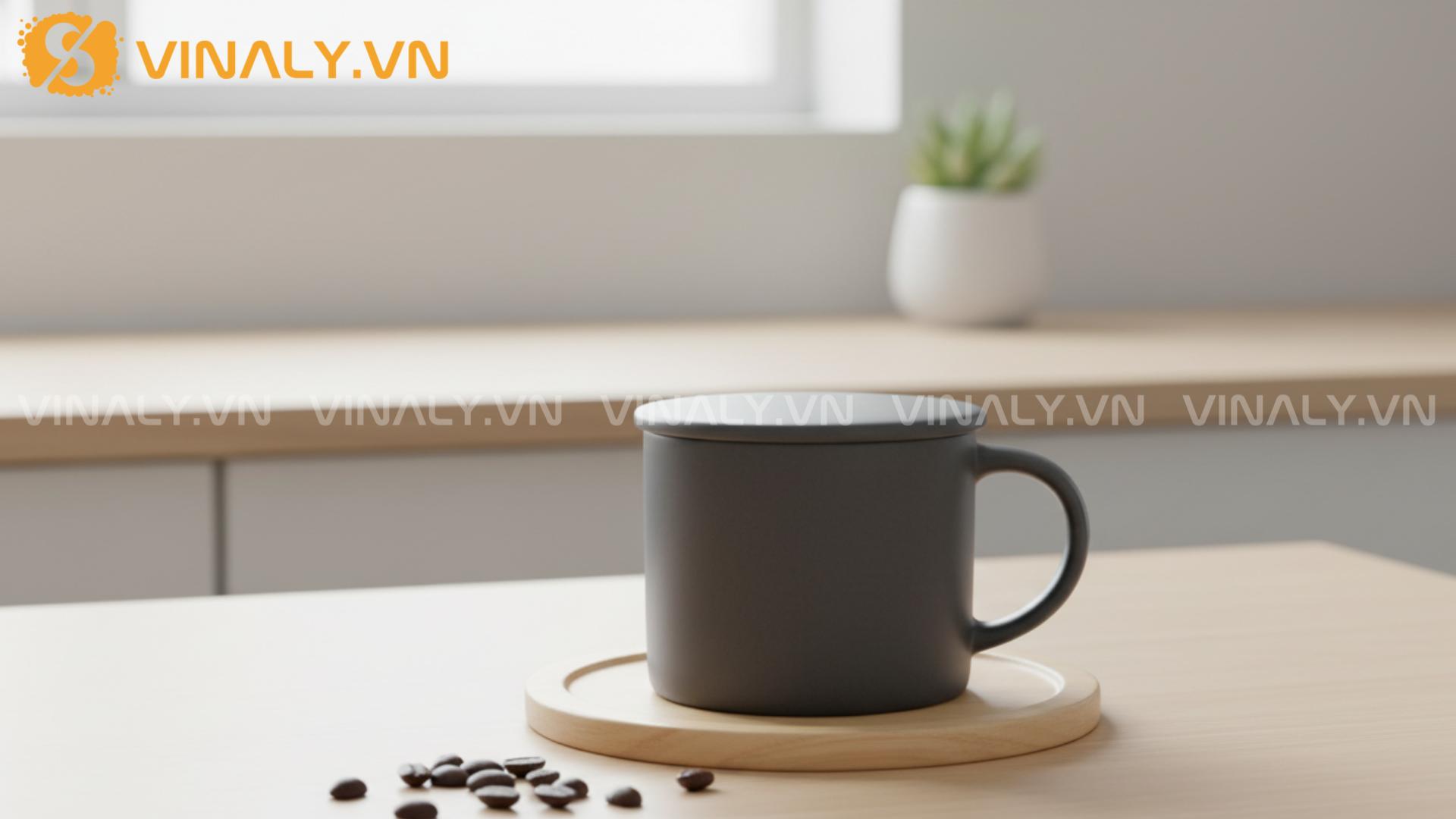 Top 8 cốc sứ có nắp cao cấp 6 Bộ cốc sứ nắp sứ + đế lót gỗ