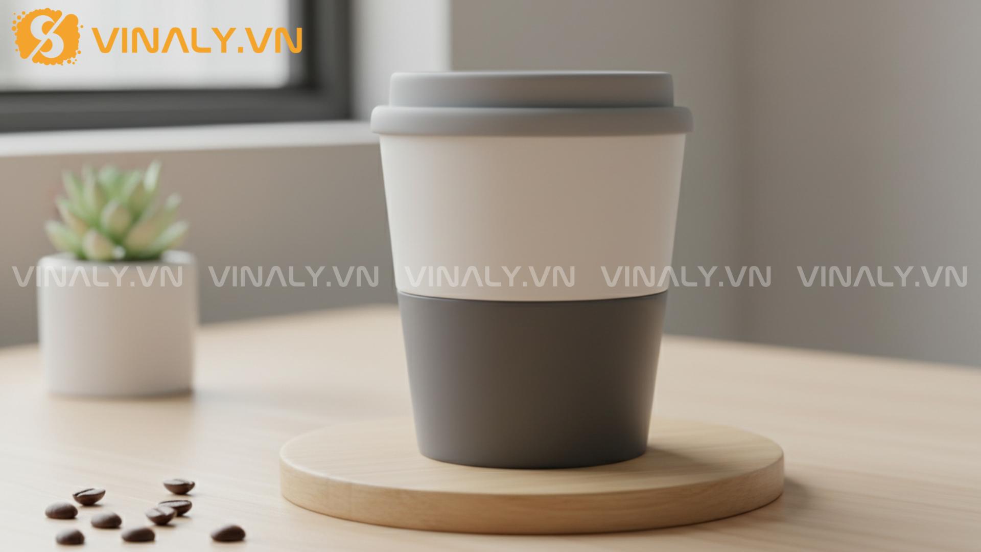 10+ Gợi ý ly sứ có nắp làm quà tặng doanh nghiệp 3 Ly sứ có nắp silicon