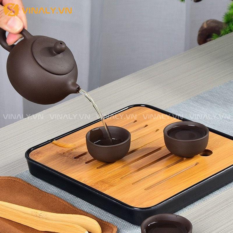 BỘ ẤM TRÀ DU LỊCH TỬ SA 10 MÓN KÈM TÚI ĐỰNG TIỆN LỢI 19 SET ẤM TỬ SA MINI SANG TRỌNG, TINH TẾ ĐẾN TỪNG CHI TIẾT