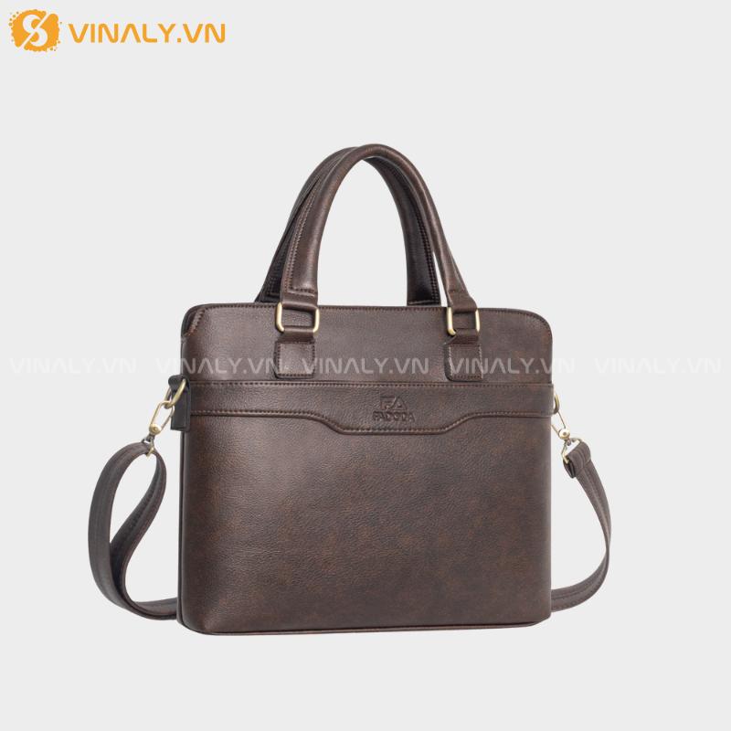 CD-TD-04-01 | CẶP DA ĐỰNG TÀI LIỆU - TÚI ĐEO CÔNG SỞ 2 NGĂN ĐỰNG LAPTOP CAO CẤP (FCD305) - MÀU NÂU CAO CẤP