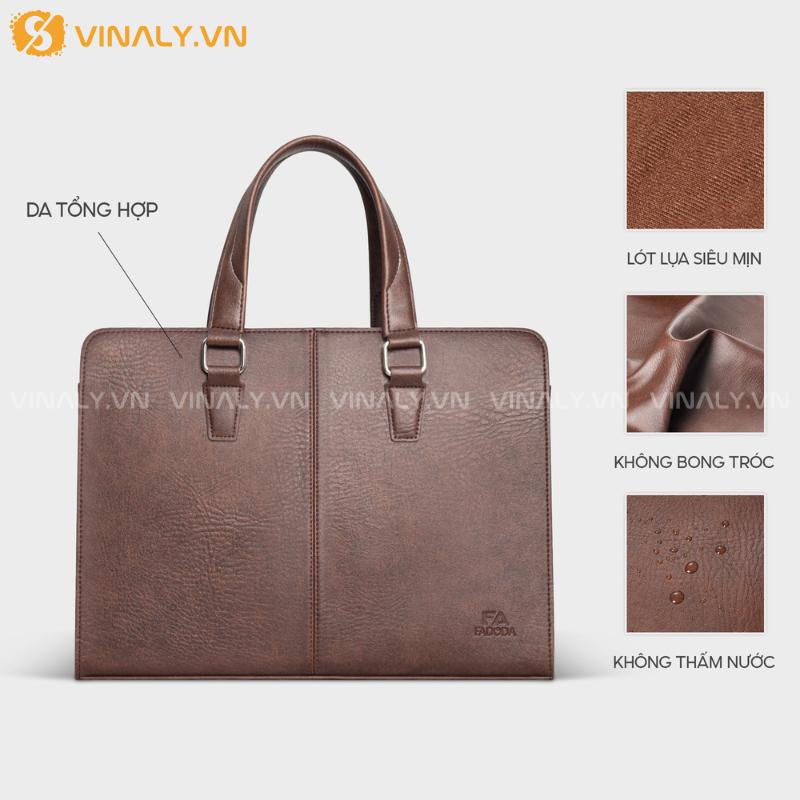 CD-TD-08-01 | CẶP DA NAM CAO CẤP - TÚI ĐEO CHÉO THỜI TRANG PHONG CÁCH TỐI GIẢN (FCD312) 19 CHẤT LIỆU DA TỔNG HỢP ĐẸP - BỀN VỚI THỜI