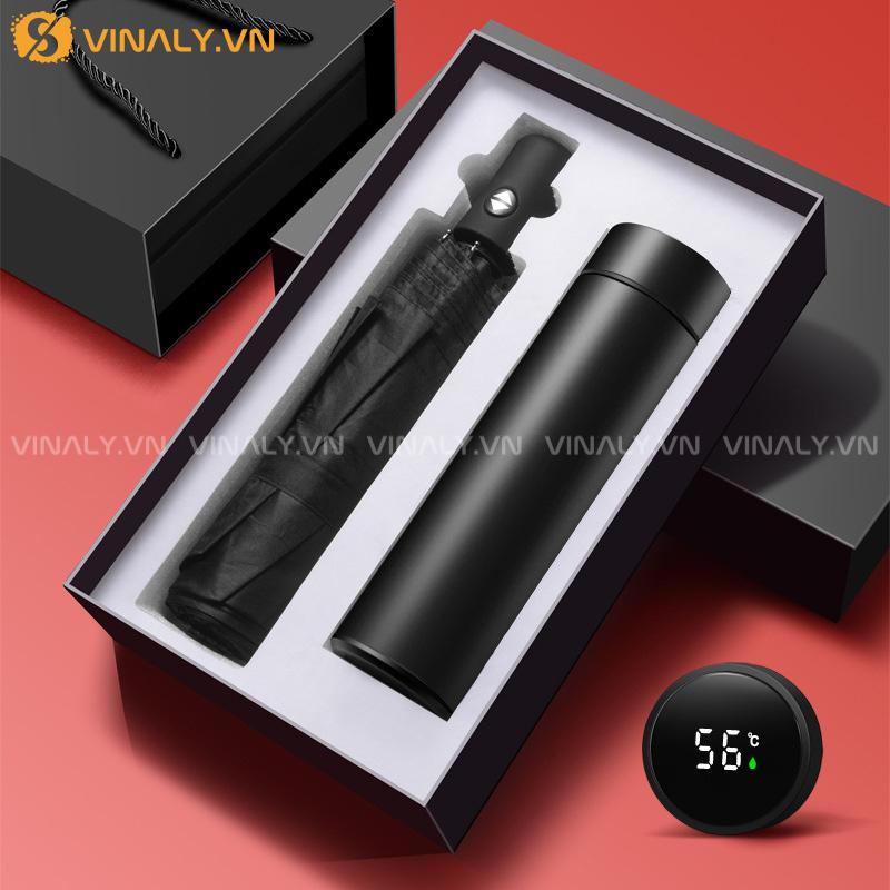 QT-QTDN-01-08-01 | HỘP QUÀ TẶNG CAO CẤP CHO DOANH NGHIỆP - TÔNG ĐEN TINH TẾ