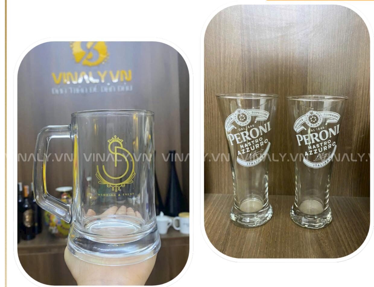 Ly thuỷ tinh là mẫu quà tặng đại hội điển hình