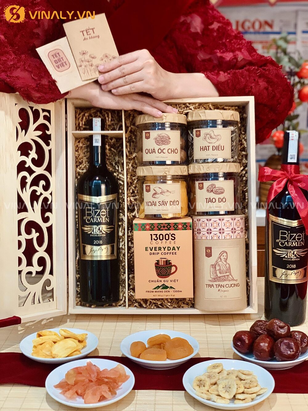 SQT-AK-02-01 | SET AN KHANG 2 – QUÀ TẶNG TẾT RƯỢU VANG