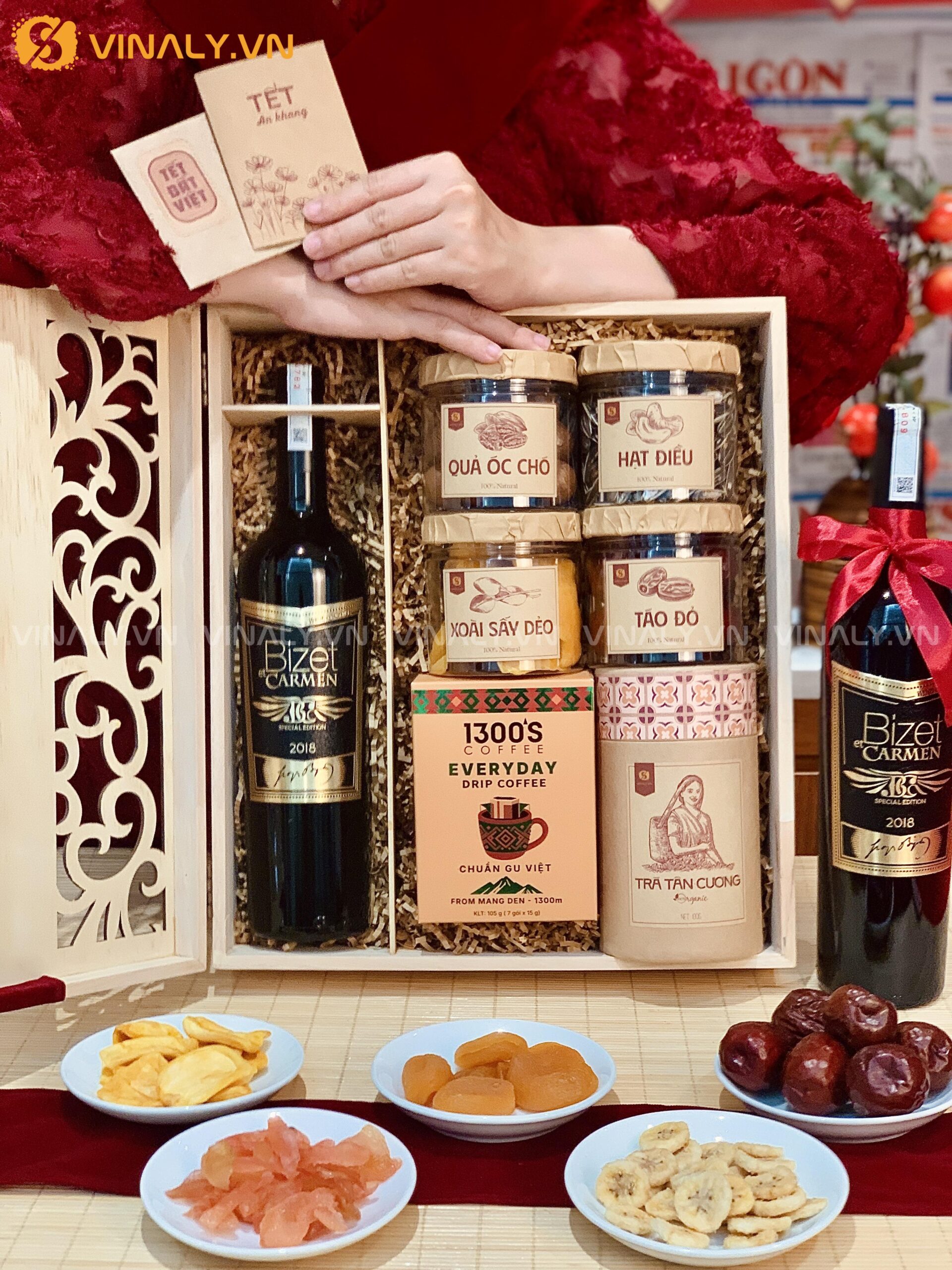 SQT-AK-02-01 SET AN KHANG 2 - QUÀ TẶNG TẾT RƯỢU VANG