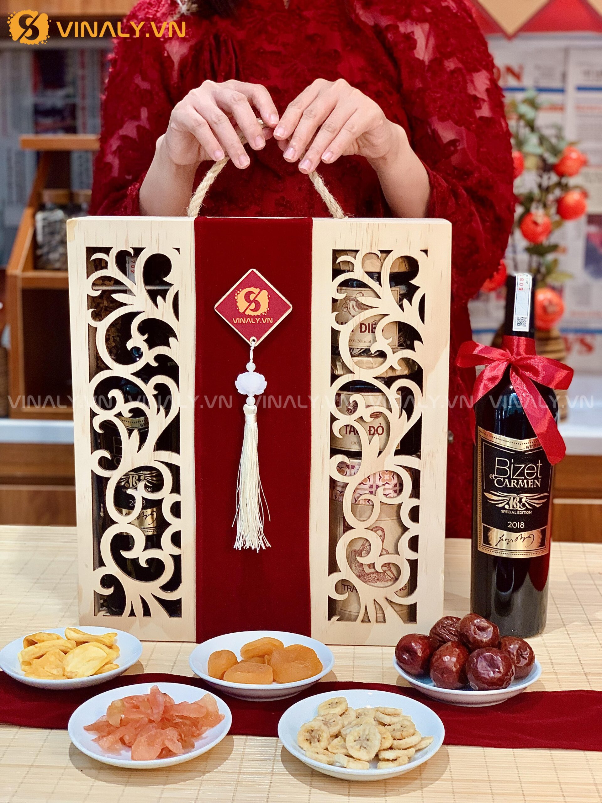 SQT-AK-02-01 SET AN KHANG 2 - QUÀ TẶNG TẾT RƯỢU VANG