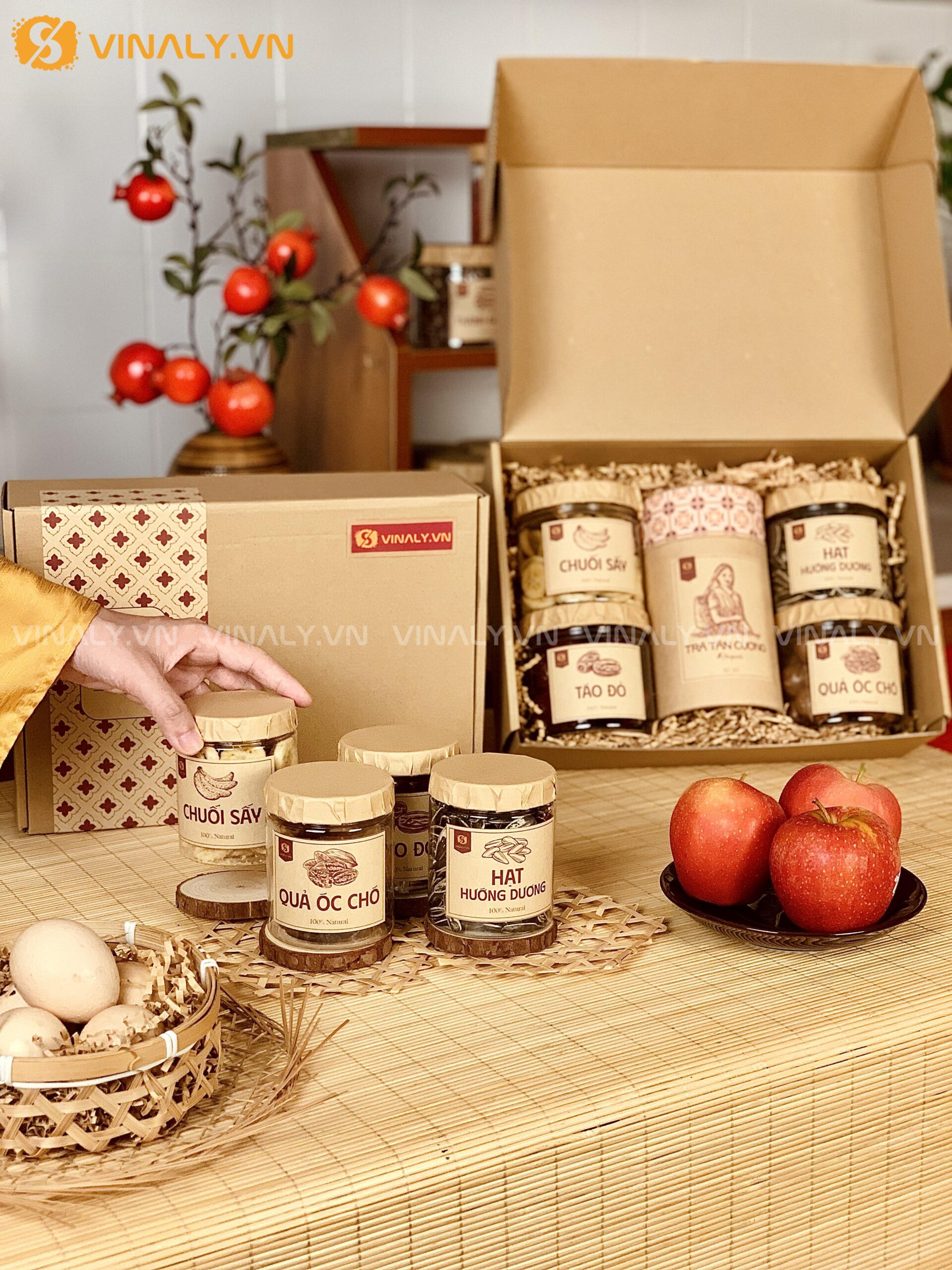 SQT-DV-02-01 | SET ĐOÀN VIÊN 2 - GIỎ QUÀ TẾT 2026 ĐỘC ĐÁO 14 giỏ quà tết - Vinaly