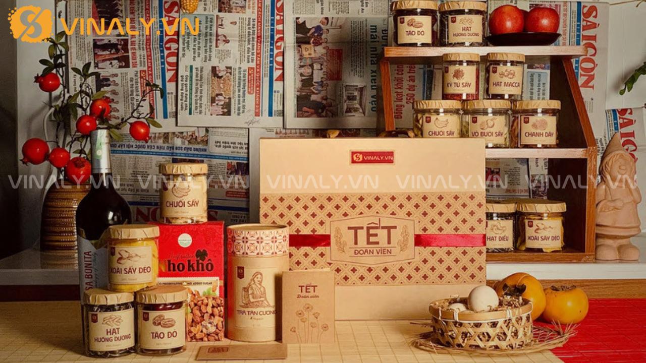 Set quà Tết công ty 2026 thiết kế chuẩn thương hiệu, chỉn chu