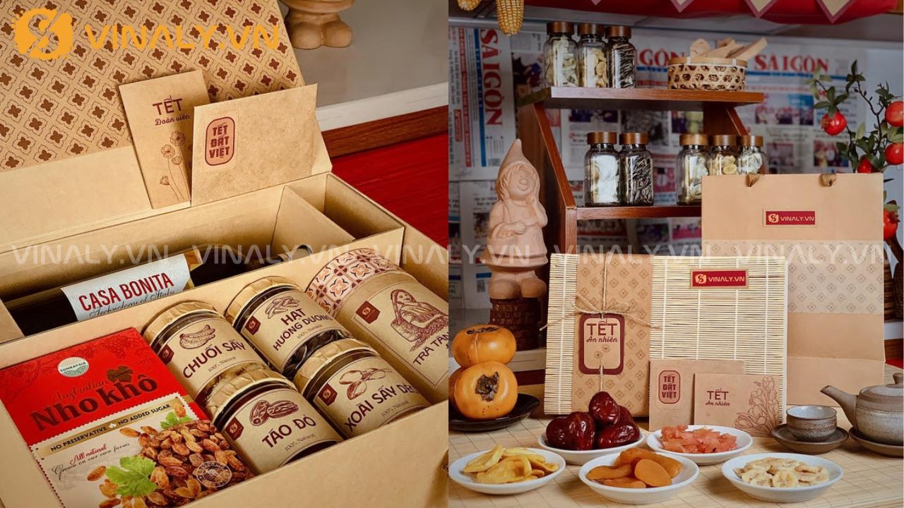 Quà Tết doanh nghiệp 2026 thiết kế tinh tế, đồng bộ bao bì