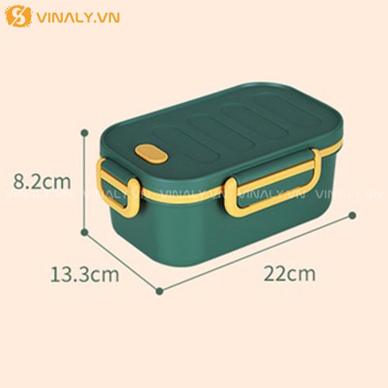 HCGN-06 | HỘP CƠM VĂN PHÒNG 2 LỚP DUNG TÍCH 1000ML DÙNG ĐƯỢC TRONG LÒ VI SÓNG 16 KÍCH THƯỚC CHI TIẾT HỘP CƠM