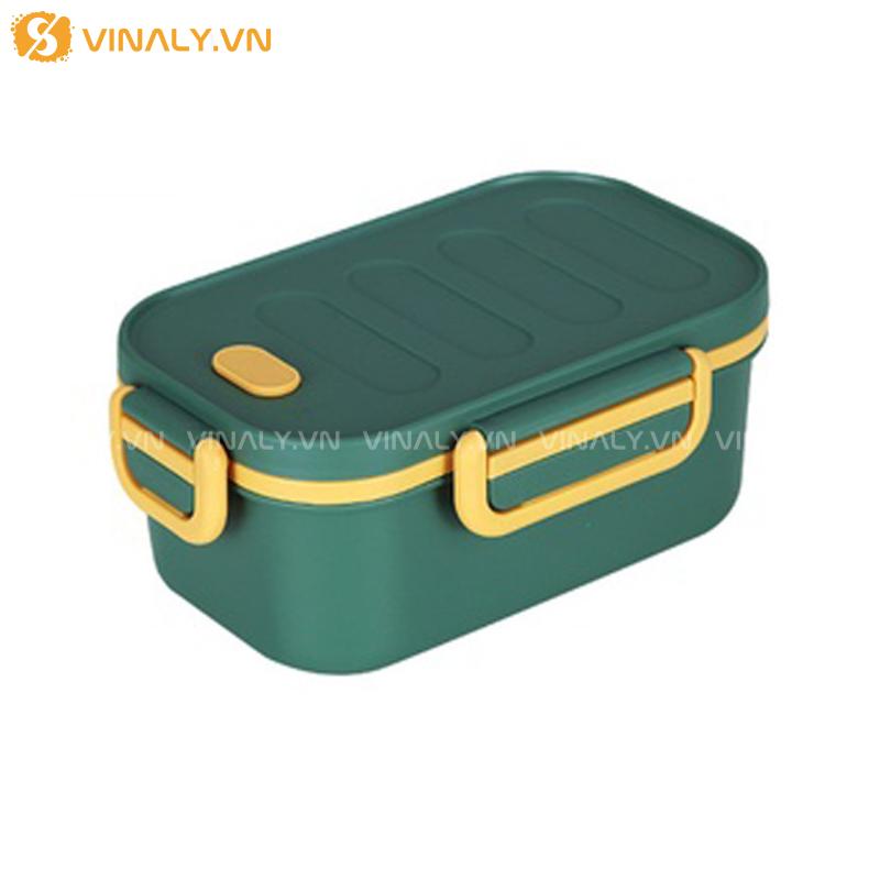 HCGN-06 | HỘP CƠM VĂN PHÒNG 2 LỚP - MÀU XANH LÁ