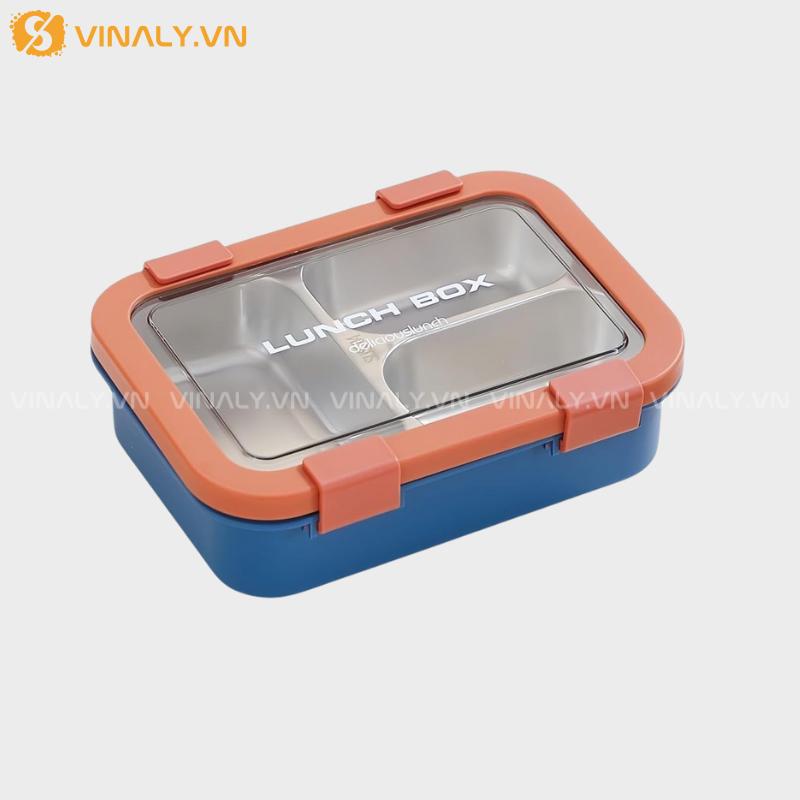 HCGN-08-01 | HỘP ĐỰNG CƠM INOX GIỮ NHIỆT MÀU PASTEL PHONG CÁCH HÀN QUỐC - MÀU XANH DƯƠNG