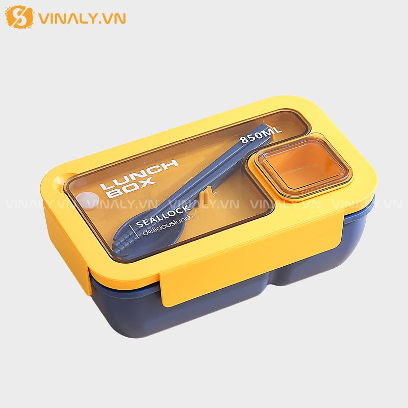 HCGN-10-01 | HỘP ĐỰNG CƠM VĂN PHÒNG PHONG CÁCH TỐI GIẢN 850ML KÈM BÌNH NƯỚC 500ML TIỆN LỢI - MÀU VÀNG