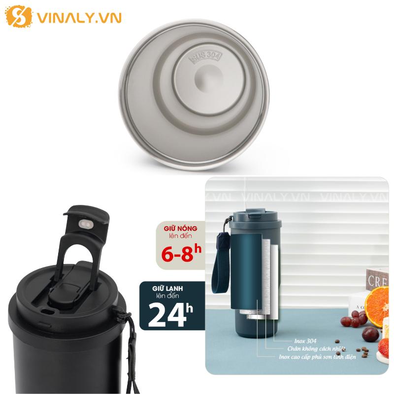 BGN-CC-09 | CỐC GIỮ NHIỆT KALPEN INOX 304 - DA05 DUNG TÍCH 750ML 20 SỬ DỤNG CHẤT LIỆU INOX 304 CAO CẤP, TỐI ƯU KHẢ NĂNG GIỮ NHIỆT NHỜ CẤU TẠO THÔNG MINH