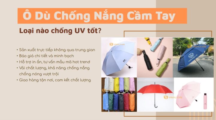 Loại ô dù che nắng cầm tay nào tốt, nên mua nhất 2026?