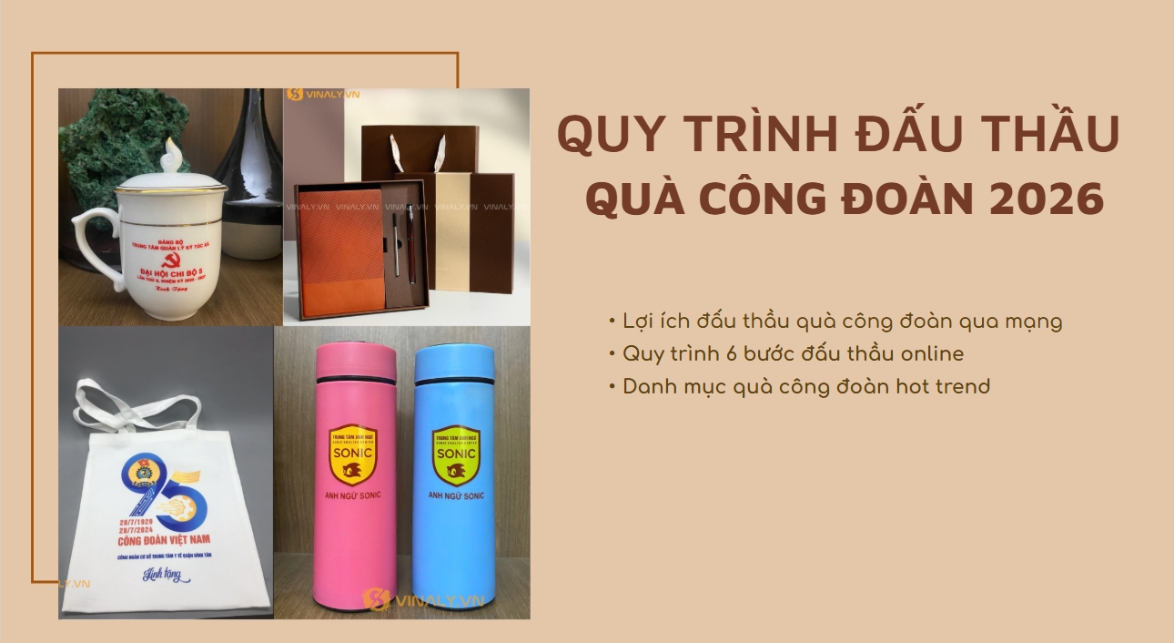 Hướng dẫn chi tiết cách đấu thầu quà công đoàn qua mạng chuẩn năm 2026
