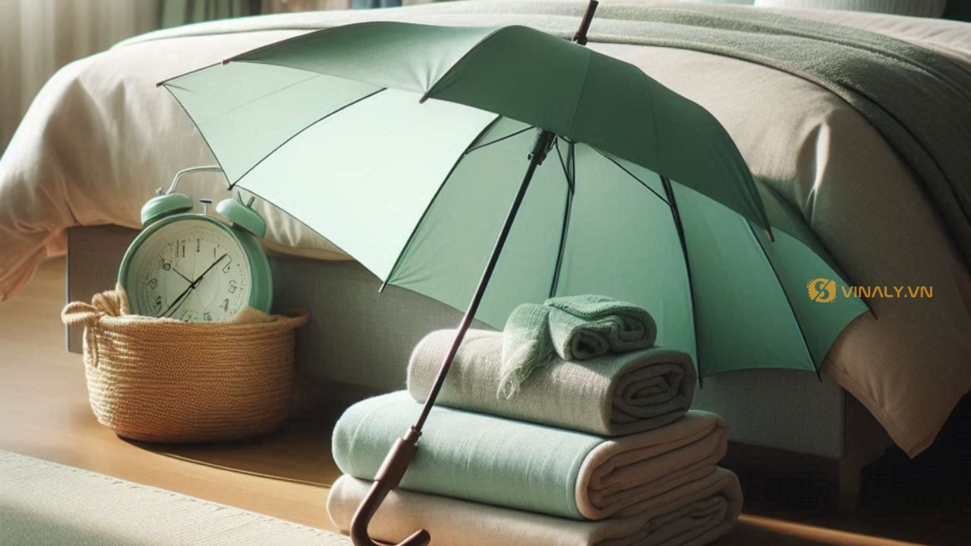 Phơi dù ở nơi thông thoáng, có gió, không trực tiếp tiếp xúc với mặt trời