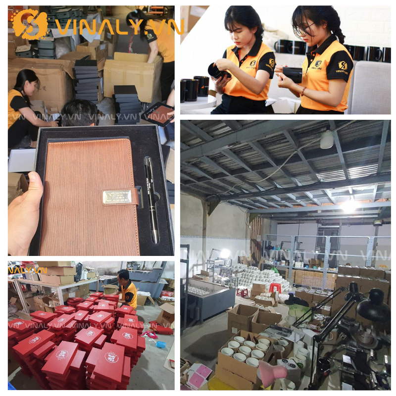 Công ty sản xuất quà tặng doanh nghiệp uy tín - Nâng cao giá trị Việt 1 Xưởng công ty sản xuất quà tặng Vinaly với đầy đủ máy móc hiện đại