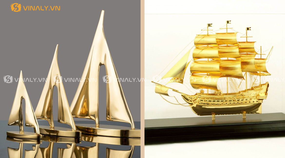 Thuyền buồm là lựa chọn quen thuộc trong các quà tặng mạ vàng cho doanh nghiệp cao cấp